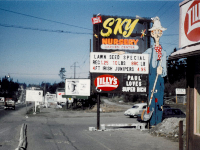 sky sign in the early sixties